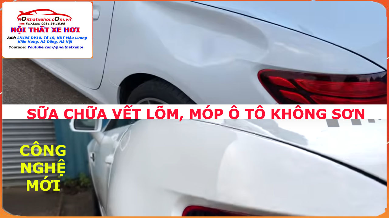 Sửa chữa vết lõm ô tô, sửa chữa vết móp ô tô, Sửa chữa vết lõm ô tô không sơn, sửa chữa vết móp ô tô không sơn, Phục hồi vết lõm trên vỏ xe, Sửa móp xe ô tô, Xe bị móp cánh cửa, Cách gò xe bị móp, Cách xử lý vết móp ô tô, Xe ô tôbị móp