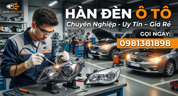 ĐÈN Ô TÔ, PHỤC CHẾ, THAY THẾ, HÀN VÁ
