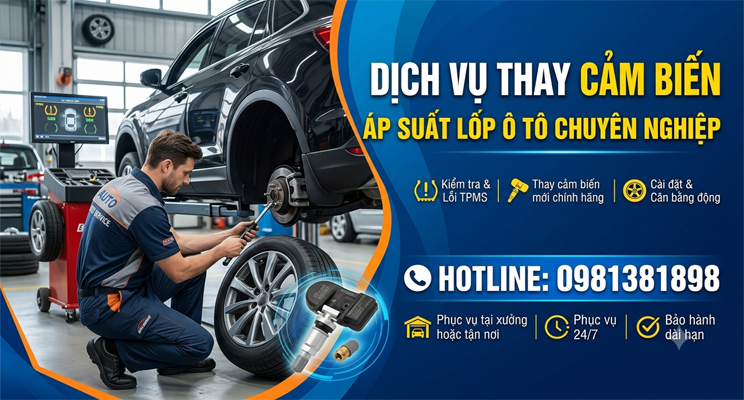 CẢM BIẾN ÁP SUẤT LỐP THAY & LẮP ĐẶT