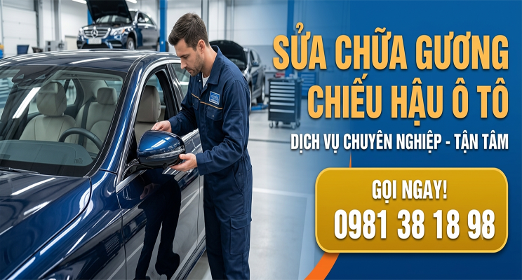 GƯƠNG CHIẾU HẬU Ô TÔ, SỬA CHỮA, THAY PHỤ KIỆN