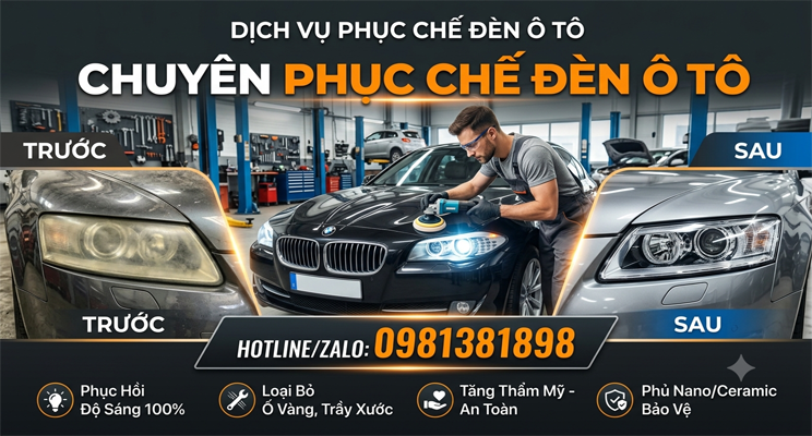 Phục chế đèn ô tô